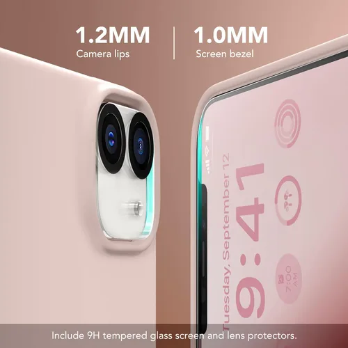 Vista 5 de GONEZ Funda magnética para iPhone 12 / 12 Pro, compatible con MagSafe, [protector de pantalla + protector de lente de cámara], funda protectora