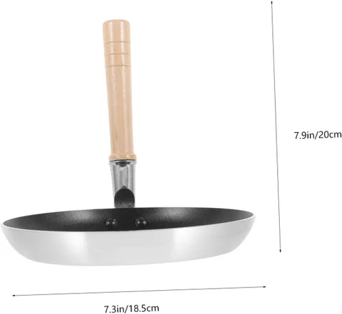 Vista 2 de GANAZONO Sartén de huevo japonés, sartén antiadherente para cocina, mini sartén de metal