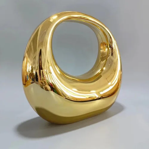 Vista 8 de YYW Bolso de noche de acrílico bolso de noche transparente único con forma de luna