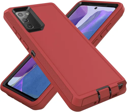 Vista 9 de Funda para Samsung Galaxy Note 20 (no para Note 20 Ultra), resistente funda protectora a prueba de polvo, a prueba de golpes, protección contra Negro