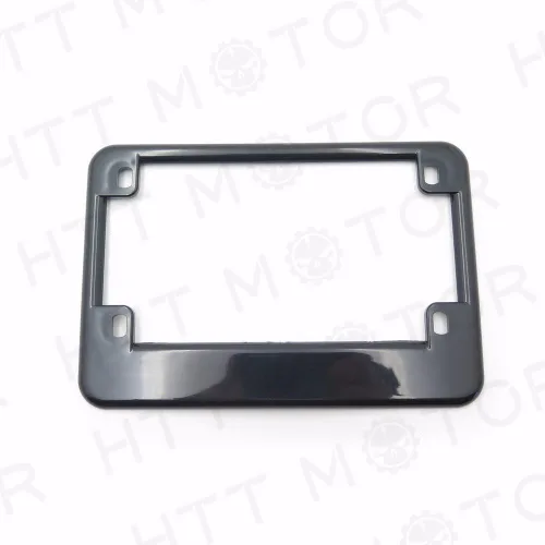 Vista 2 de MT294-004 - Marco de matrícula de motocicleta compatible con placa de motocicleta de 4 x 7 pulgadas de ancho extra de 1 pulgada