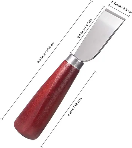 Vista 5 de DUJISO Herramientas de estampado de cuero, juego de herramientas de cuero, kit de cuero con martillo de tallado de cuero, juego de sellos, cuchillo