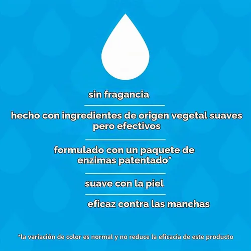 Vista 3 de Dapple Detergente para ropa de bebé, impulsado por plantas, concentrado, hipoalergénico, sin fragancia, paquete ecológico, quitamanchas, 34 fl oz