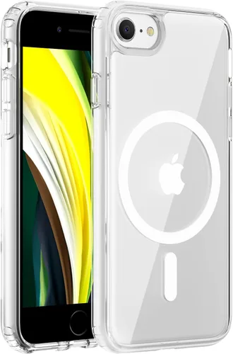 Vista 45 de Hualele - Funda magnética para iPhone 13 Pro, compatible con MagSafe, grado militar, a prueba de caídas, translúcida mate, parte trasera dura, borde