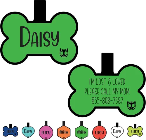 Vista 31 de Etiqueta de gato silenciosa de silicona personalizada con 5 líneas de grabado profundo personalizado duradero, etiqueta de identificación de mascota