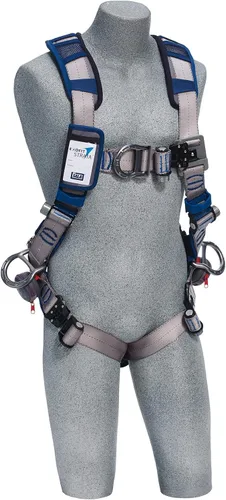 Vista 4 de 3M™ DBI-SALA® ExoFit STRATA™ Arnés de posicionamiento/escalada estilo chaleco 1112491, gris, azul, mediano, 1 EA