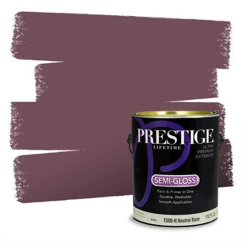 Vista 152 de Prestige Paints Pintura exterior e imprimación en uno, 1 galón, plano, coincidencia comparable de Valspar* Amber Rose*