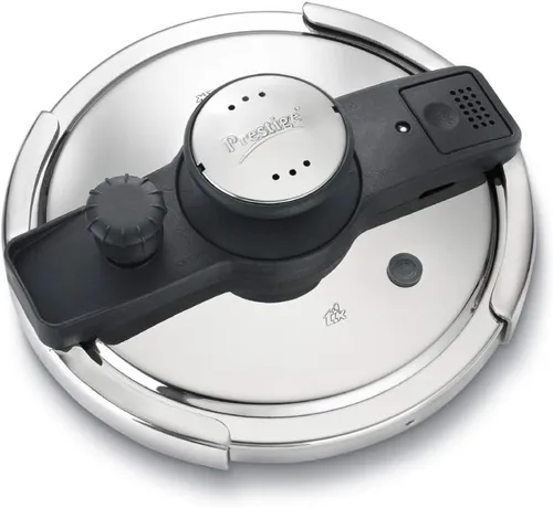 Vista 4 de Prestige Olla a presión Handi anodizada dura con tapa de cristal, 5 litros.