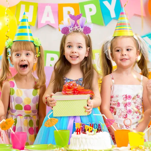 Vista 6 de Mepase Vestido tutú de sirena para niñas pequeñas con diadema, disfraz de sirena, falda tutú con bolsa de lentejuelas moradas para fiesta