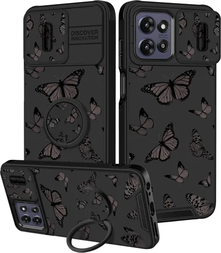 Vista 109 de Funermei Funda para Moto G Stylus 5G 2022, funda para teléfono con diseño de calavera de esqueleto para mujeres y niñas, diseño gótico, Como