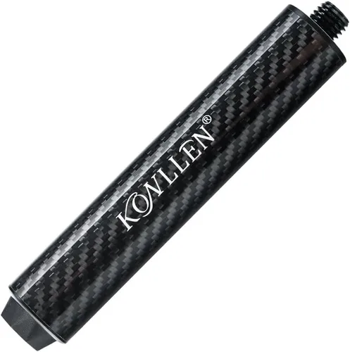 Vista 12 de KONLLEN Pool Cue Extension, Carbon Fiber Billiard Extension with 3 Rear-End Adapters, Bullet-Style Threaded Connection, Available in 2" 3" 4" 6" 8