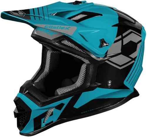 Vista 8 de Castle X CX200 - Casco de moto Sector (Negro - Pequeño)