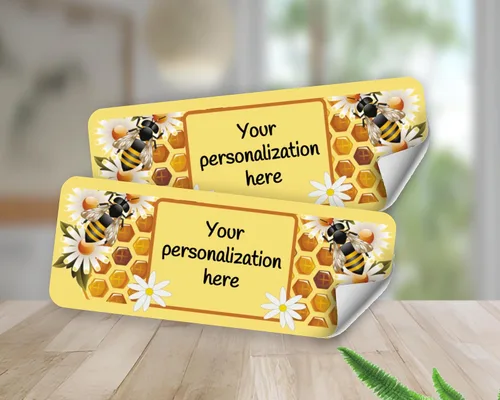 Vista 5 de Etiquetas personalizadas, pegatinas, etiquetas, abejas