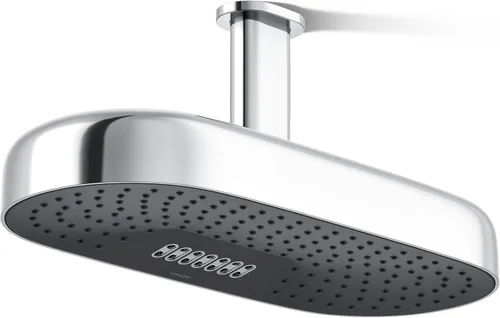 Vista 17 de KOHLER 26297-BL Statement™ Cabezal de lluvia oblongo, multifunción, 2.5 gpm, color negro mate