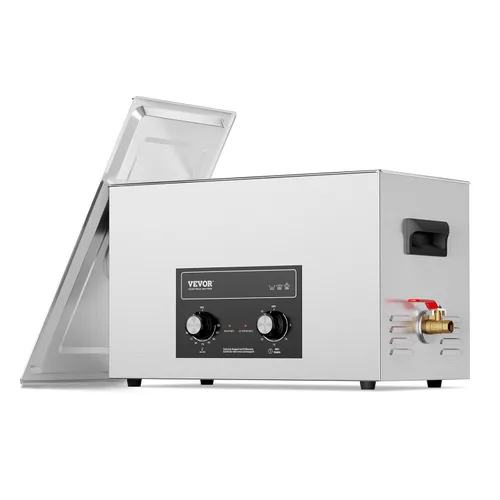Vista 15 de VEVOR Limpiador ultrasónico de 2 litros con temporizador y cesta, máquina de cavitación sónico digital profesional, máquina de limpieza de 60 W