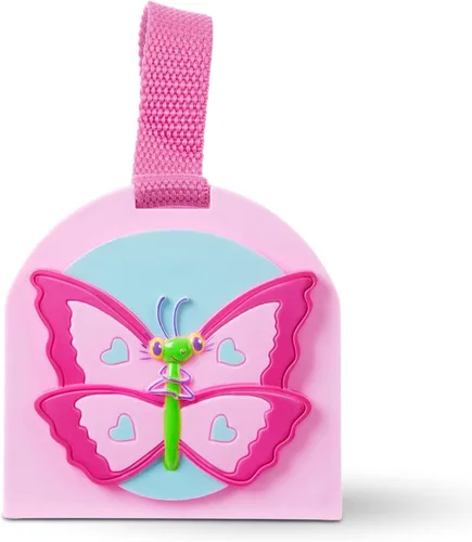 Vista 4 de Melissa & Doug casa de mariposas soleada parque lindo, juguete con correas para llevar y puerta de fácil acceso
