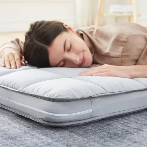 Vista 9 de Jamdok Cubrecolchón para cuna de 4 pulgadas, espuma viscoelástica de gel Cubierta estándar gris