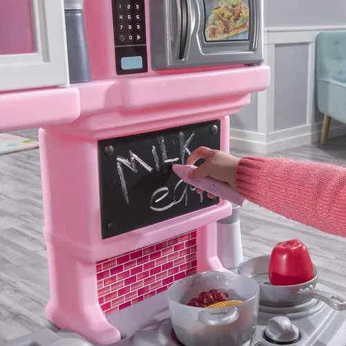 Vista 8 de Step2 Great Gourmet - Juego de cocina para niños, cocina para interiores y exteriores, juego interactivo con luces y sonidos, hecho de plástico