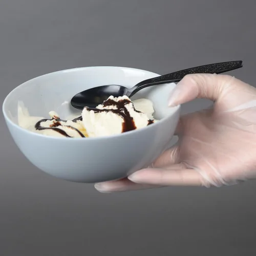 Vista 8 de Daxwell cuchara de té pesada, de tamaño completo, plástico negro, Negro, 1000