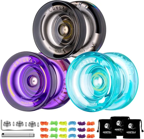 Vista 27 de MAGICYOYO K2 Responsive Yoyos para niños de 8 a 12 años, paquete de yoyo profesional de doble función con función de giro de dedo, yoyo profesional