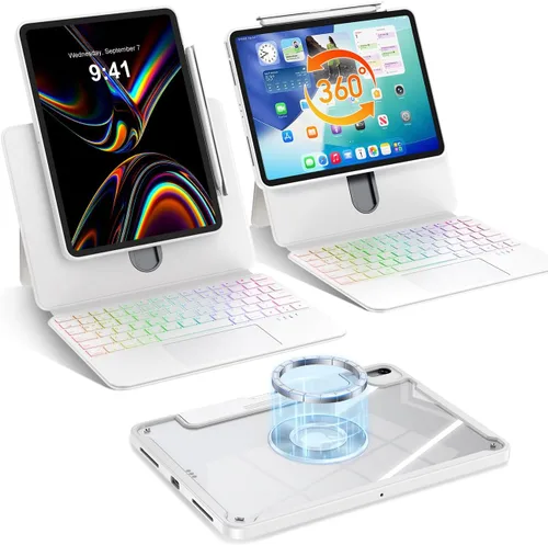 Vista 12 de BLOSOMEET iPad Air magnético de 11 pulgadas (2026 M4/2025 M3/2024 M2) con Negro