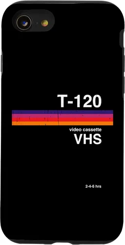 Vista 18 de Funda para disfraz de nostalgia retro para iPhone 16 con gráficos de cinta VHS de los años 80 y 90