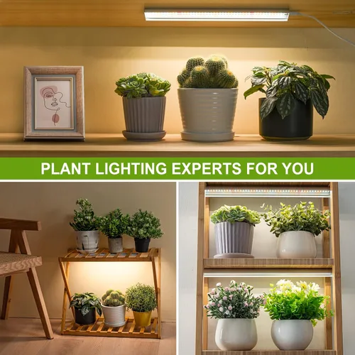 Vista 5 de FOXGARDEN Tira de luz de cultivo para plantas de interior, lámpara brillante de 192 LED de espectro completo con temporizador de encendido/apagado