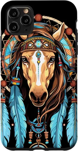 Vista 11 de Funda tribal con plumas indias nativas americanas para iPhone 14