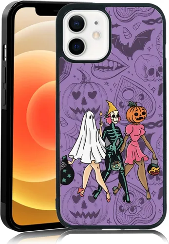 Vista 41 de Funda para iPhone 11 Pro Max, funda protectora de poliuretano termoplástico (TPU) a prueba de golpes, diseño de cabeza de calabaza, diseño de araña