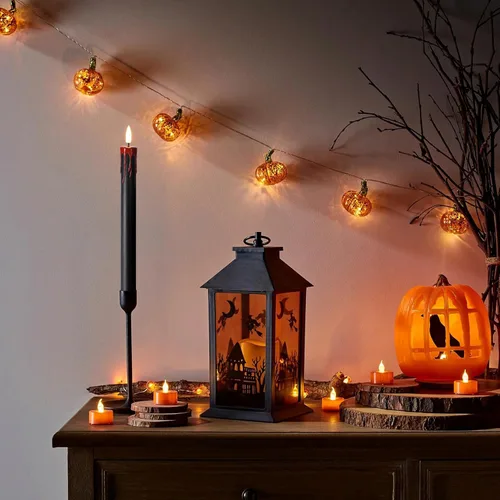 Vista 6 de Eywamage - Velas de mecha sin llama negras con control remoto, velas LED para Halloween a batería, juego de 6