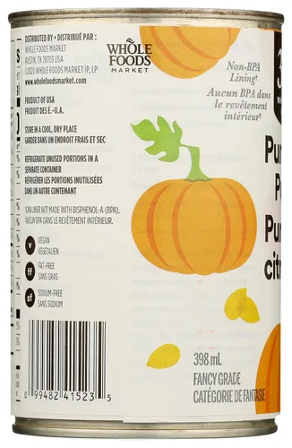 Vista 5 de 365 by Whole Foods Market, Puré de calabaza, 15 onzas
