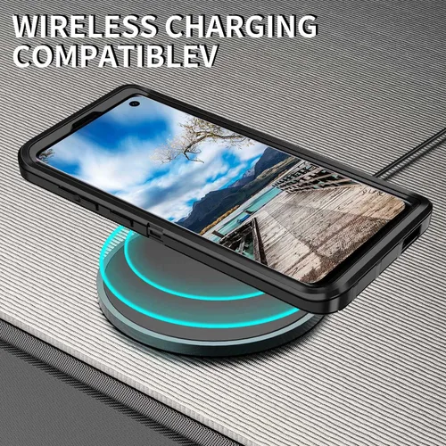 Vista 7 de Funda para Galaxy S10, [sin protector de pantalla] resistente a prueba de golpes, polvo y caídas, 3 capas de protección completa del cuerpo, funda