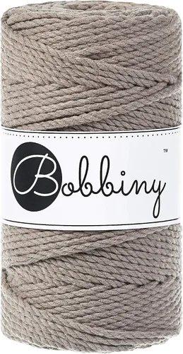 Vista 20 de Bobbiny Cordón de macramé regular de 0.118 in y 3 capas (aguamarina), 108yds/330 pies (100% algodón reciclado)