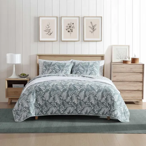 Vista 20 de Eddie Bauer - Juego de edredón twin, ropa de cama de algodón naturalmente suave con una sensación ligera para comodidad durante todo el año Marrón