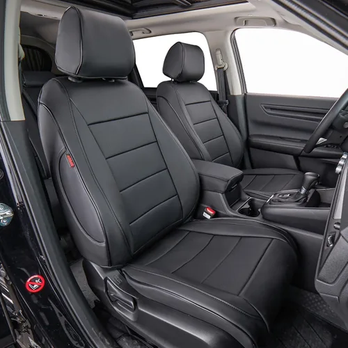 Vista 15 de EKR Fundas de asiento de coche para Honda CRV 2015-2016 Juego completo de Negro (Black)