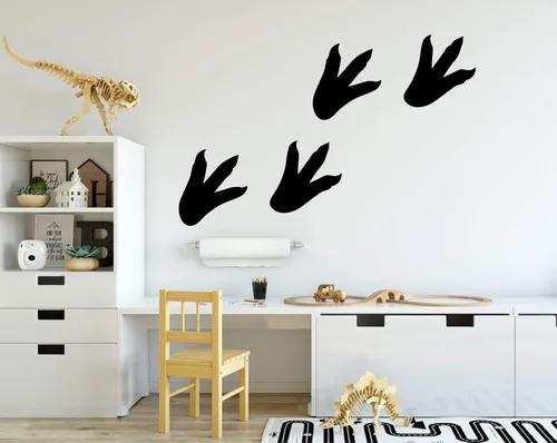 Vista 4 de Dinosaur Footprints Wall Decals - Wall Decoration For Children's Room Playroom, Preschool or Classroom Decor
