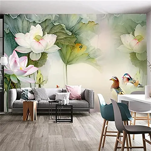 Vista 11 de Mural de pared grande geométrico dorado, salpicado de tinta negro y dorado salpicado con tinta, mural de vinilo autoadhesivo, decoración moderna
