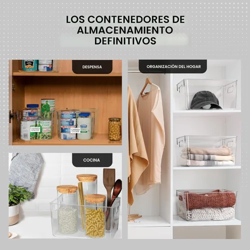 Vista 3 de ClearSpace Contenedores de almacenamiento de plástico transparente