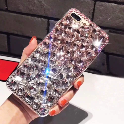 Vista 3 de Aearl - Funda con diamantes de imitación para Samsung Galaxy Note 20 de 6.7 pulgadas, hecha en 3D, hecha en casa, de lujo, con diamantes de Todo rojo