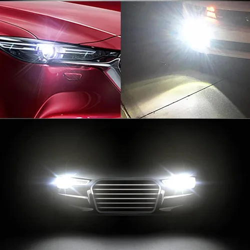 Vista 6 de Paquete de 2 luces antiniebla LED para automóvil, luces antiniebla de alto brillo, accesorios de repuesto de luz LED, luces de iluminación