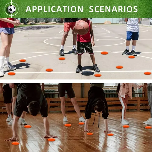 Vista 7 de 12/24 marcadores polivinílicos de entrenamiento de agilidad de 4
