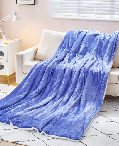 Vista 10 de Manta Térmica de 50"x60", Franela Ultra Suave y Sherpa Manta Eléctrica, Calentamiento Rápido y Protección contra Sobrecalentamiento, 9 Temperaturas
