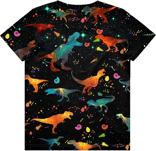 Vista 3 de Neemanndy Camisetas de manga corta con estampado 3D para adolescentes y niñas de 6 a 16 años Diseño 1