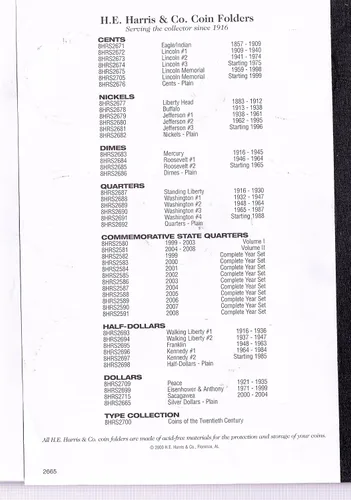 Vista 6 de Carpeta Harris Blank para dólares de plata 2665