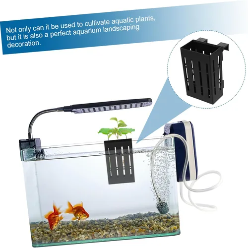 Vista 8 de Ipetboom Soporte colgante para plantas de acuario, 4 piezas, maceta acuática con gancho, plantas acuáticas para acuario, plantas de agua