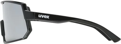 Vista 3 de uvex Gafas de sol deportivas antivaho para senderismo/correr/ciclismo con protección UV, para mujeres y hombres, sportstyle 235, Negro / Plateado