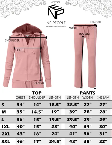 Vista 6 de NE PEOPLE Conjunto de sudadera con capucha y cremallera para mujer, estilo informal, tallas S-3XL