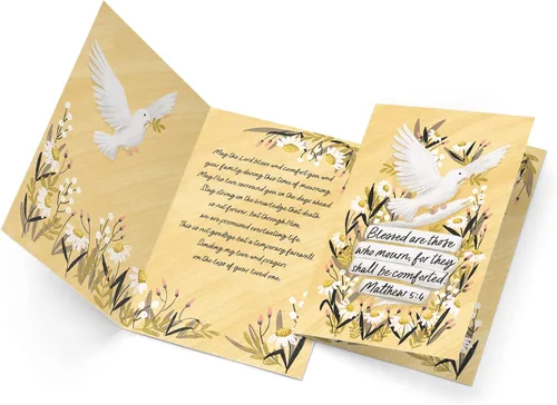 Vista 3 de Prime Greetings Tarjetas de condolencias religiosas, fabricadas en Estados Unidos, ecológicas, tarjetas gruesas con sobre de primera calidad de 5 x