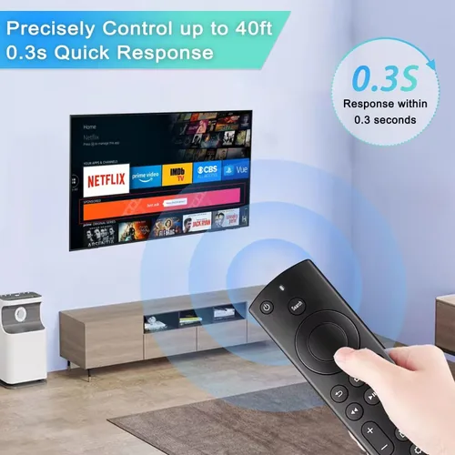 Vista 5 de Reemplazo para control remoto Insignia/Toshiba/Pioneer Fire TV, compatible universal para AMZ Fire Smart TV remoto (no para stick y cubo) con 6