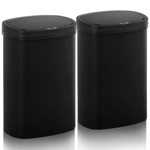 Vista 16 de Basurero de cocina con sensor de movimiento de 13 galones, cubo de basura con sensor automático de 50 L, cubo de basura inteligente con tapa